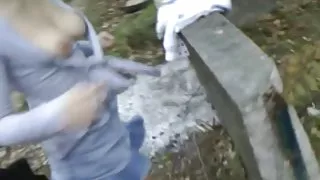 Ekstremni seks na ulici s slatka plavuša