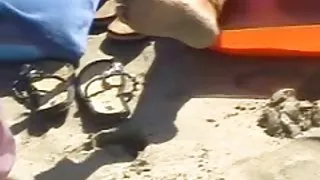 Plaža širiti na нудистском plaži milf
